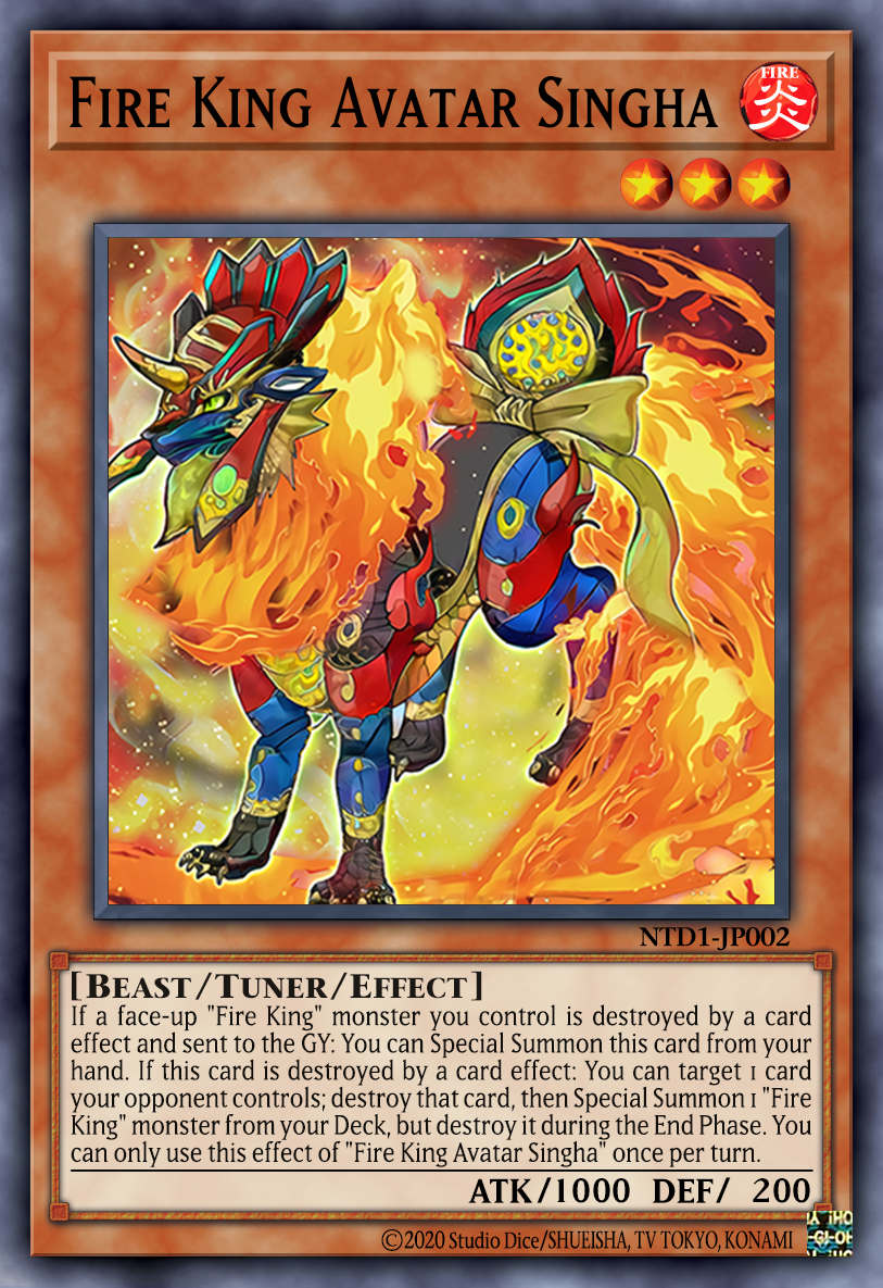 Fire King Avatar Singha (Custom Card) by PhichCrown on DeviantArt Fire King Avatar Singha (Custom Card) by PhichCrown on DeviantArt