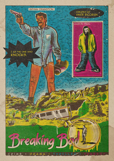 Breaking Bad alternative comic art color poster