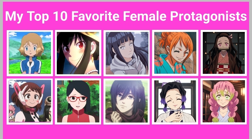 Protaganistic Characters My Top 10 Favorite Female Protagonist by youjia2010 on DeviantArt