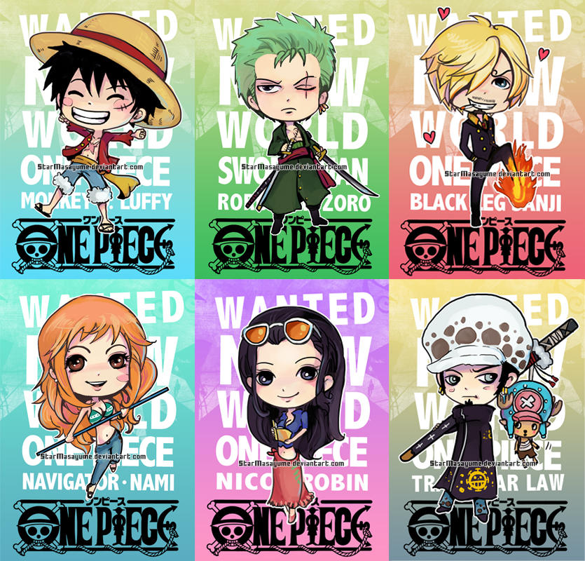 Chibi One One Piece Chibis New World by StarMasayume on DeviantArt