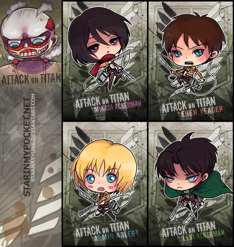 Attack on Titan Chibi Set