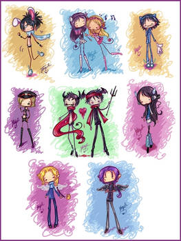 Stick Chibis SET 1