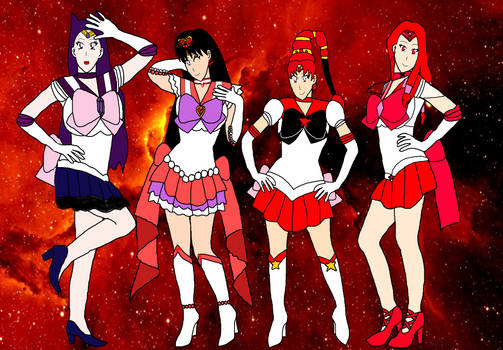 Red and Fire Sailor Senshi