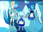 Sailor Pearl,Sailor Sapphire,Sailor Lapis Lazuli