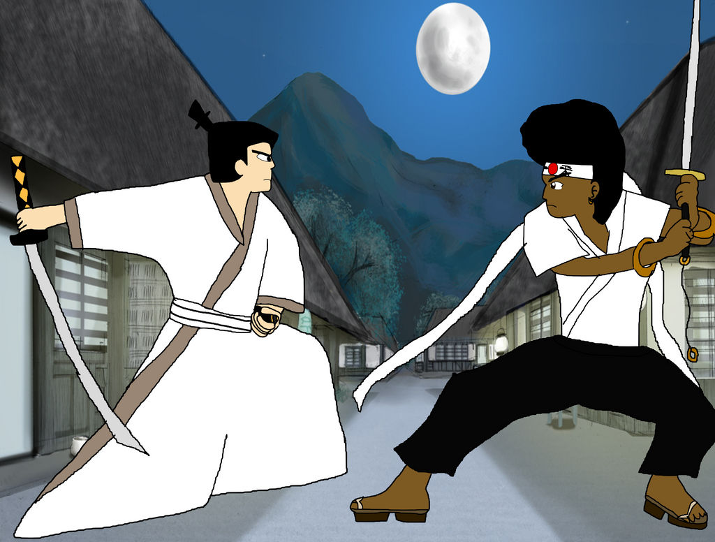 Samurai Jack vs Afro Samurai by StrangeFate512 on DeviantArt
