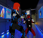 Black Widow fighting an Intruder?
