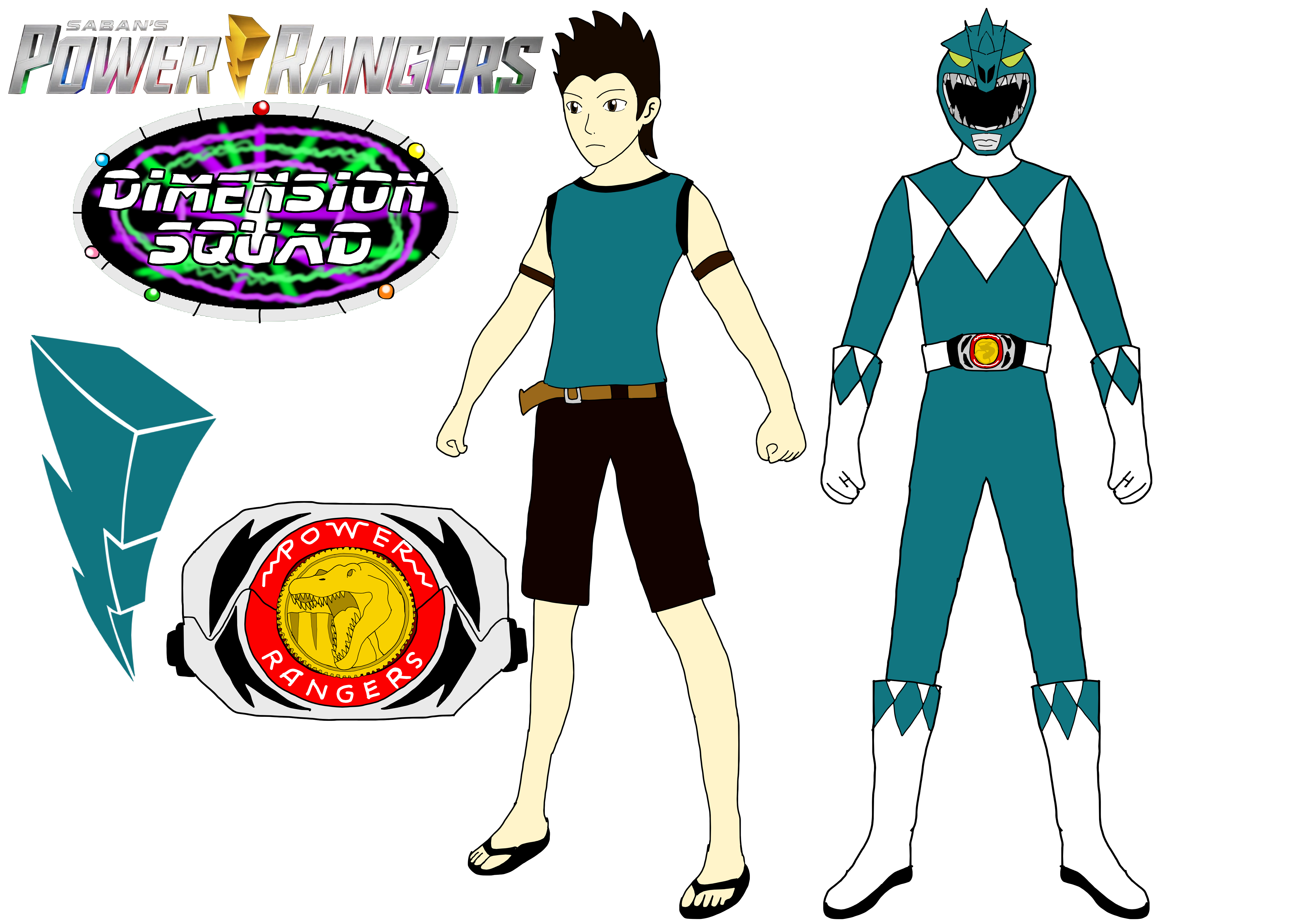 Taku -Teal Spinosaurus Ranger-