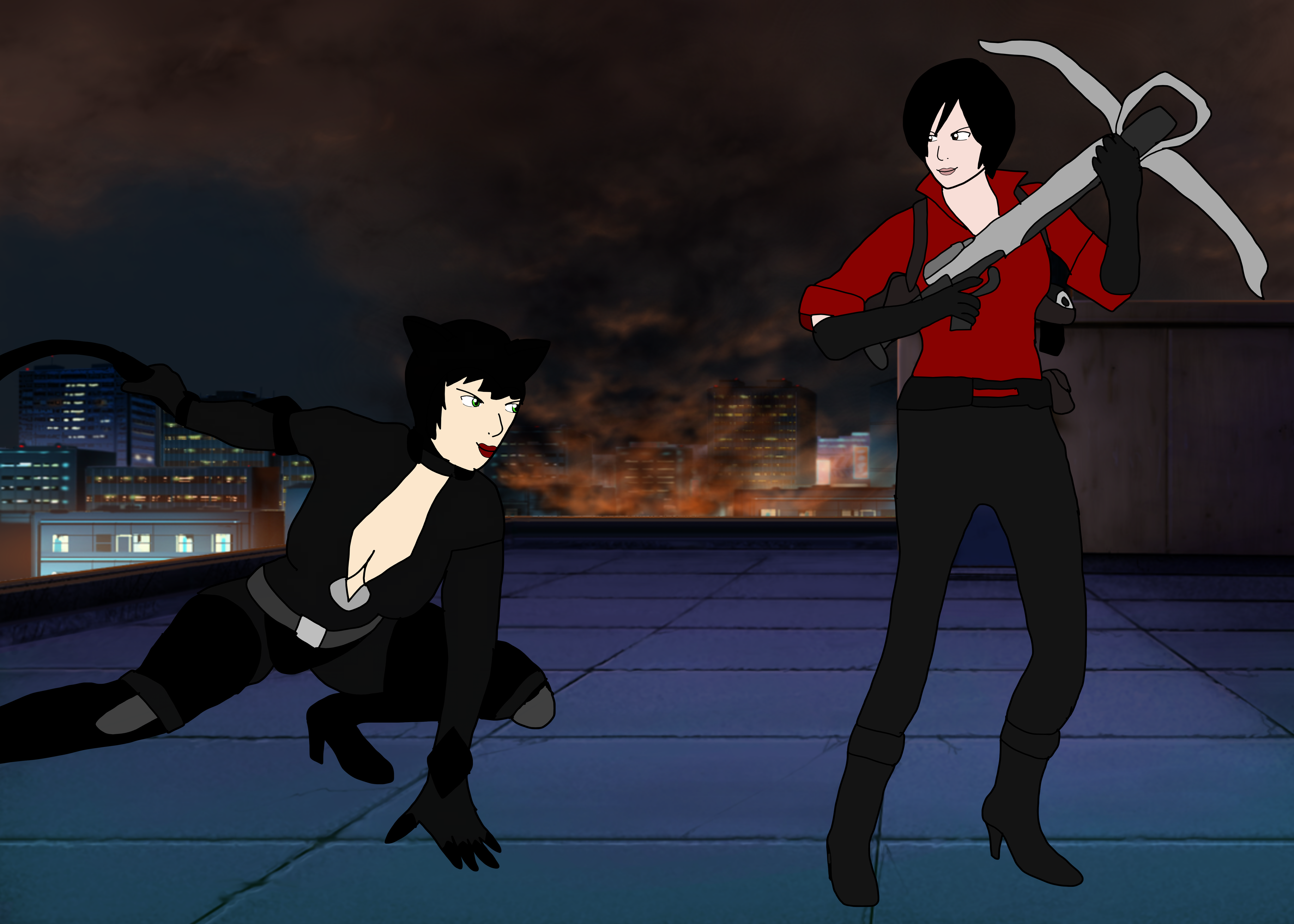 Catwoman vs Ada Wong