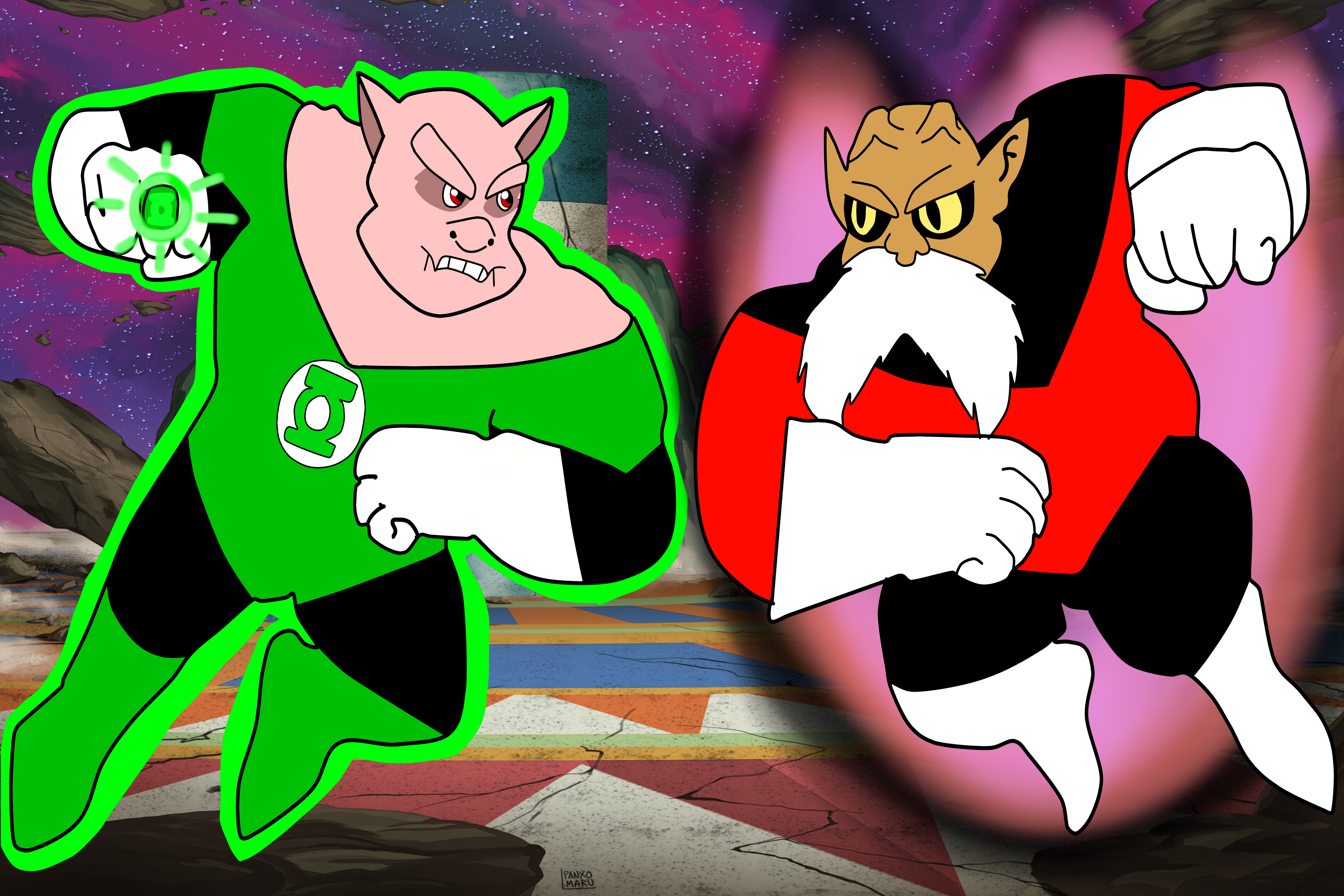 Kilowog vs Toppo