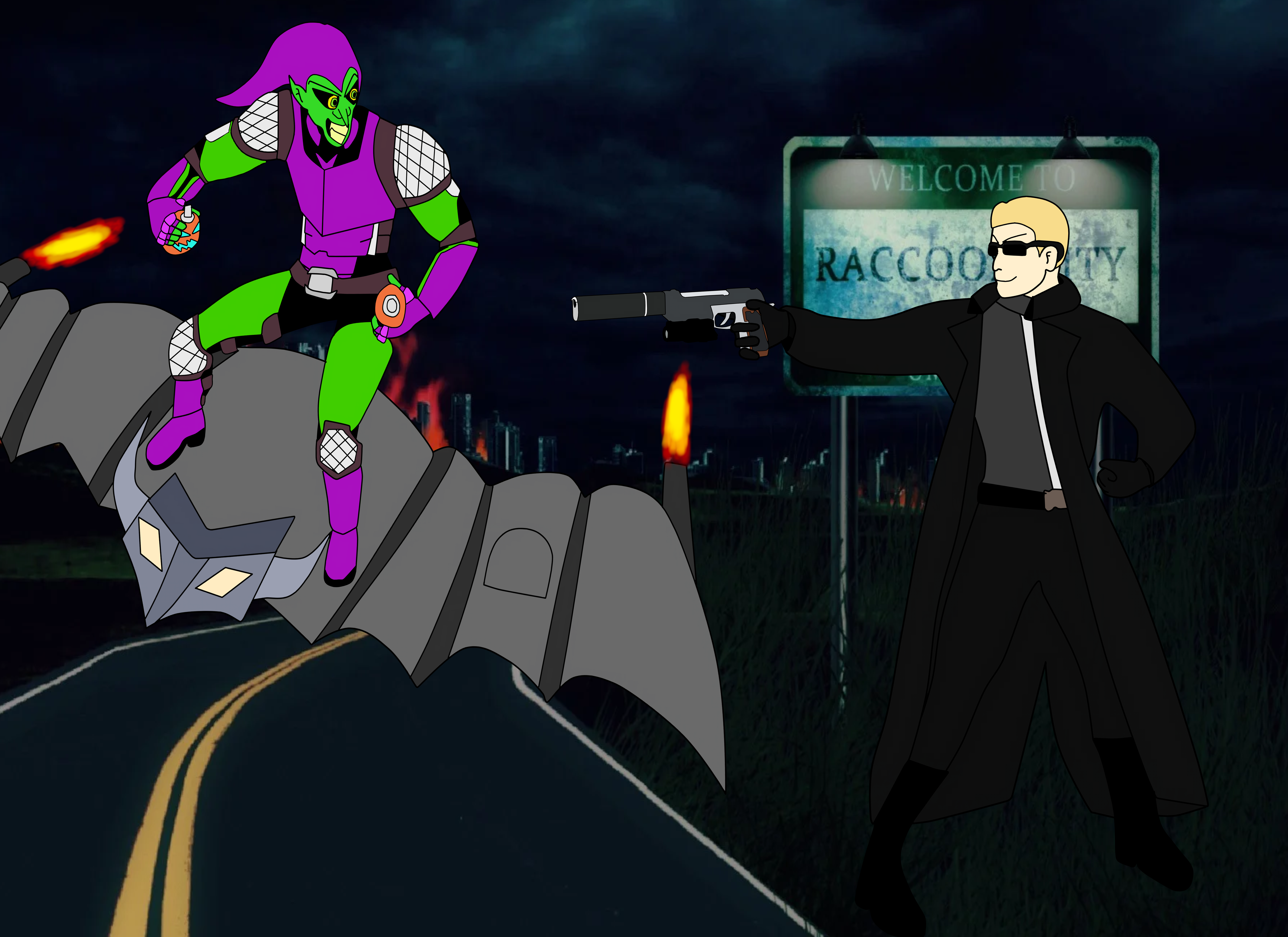 Green Goblin vs Albert Wesker