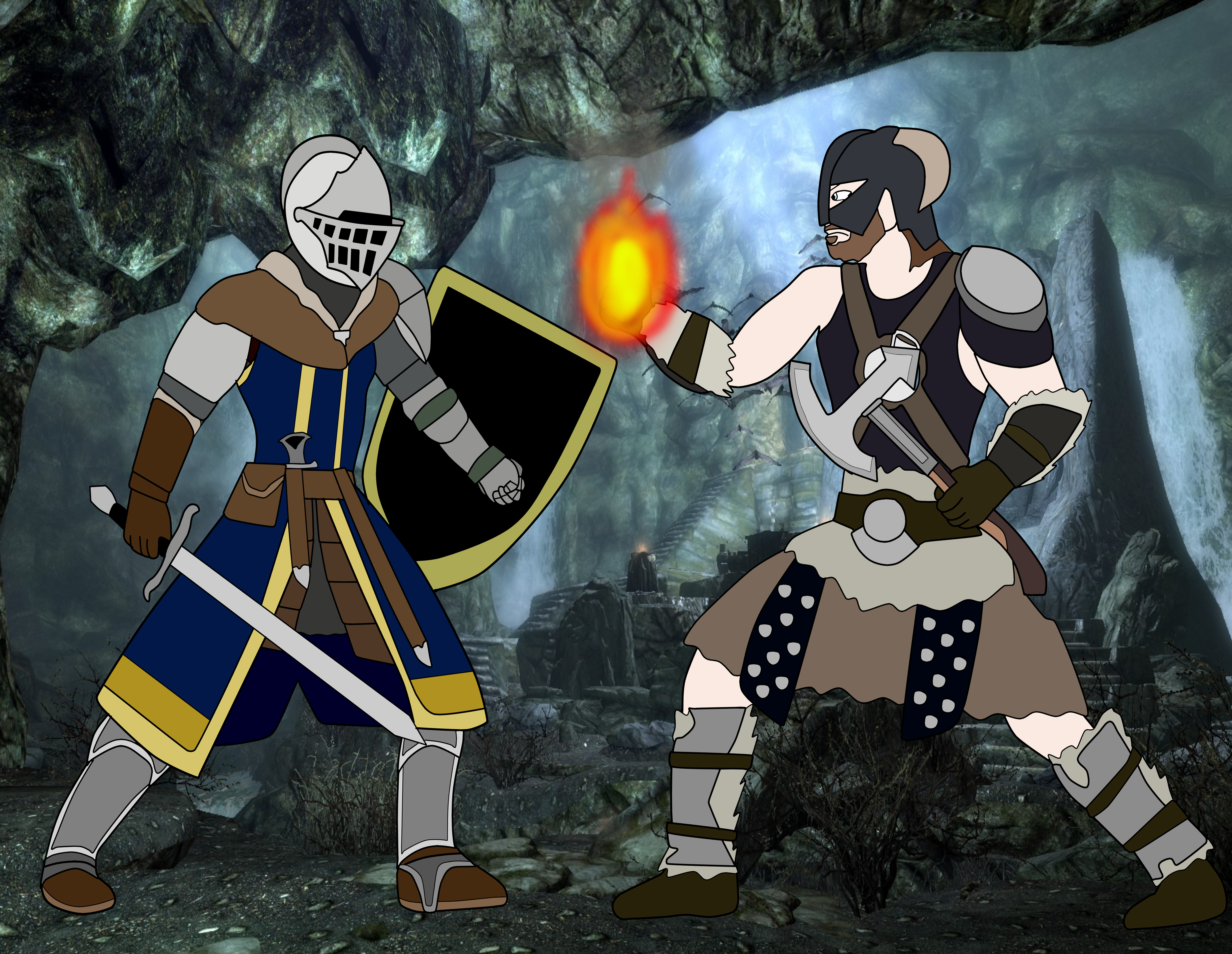 Chosen Undead vs Dragonborn