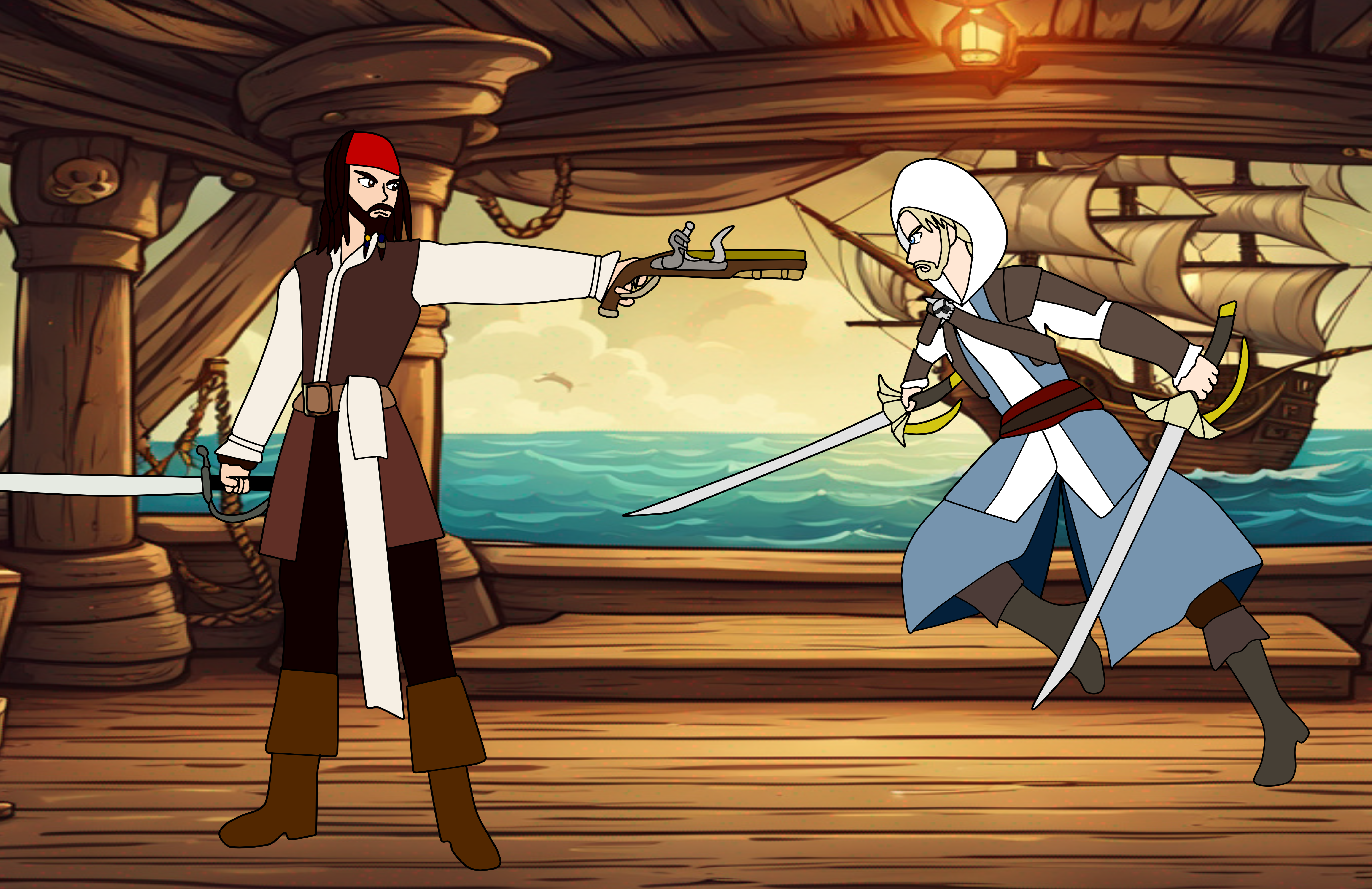 Captain Jack Sparrow vs Edward Kenway