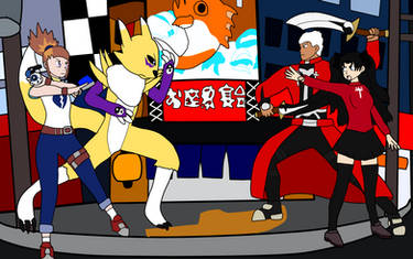 Rika/Renamon vs Rin/Archer