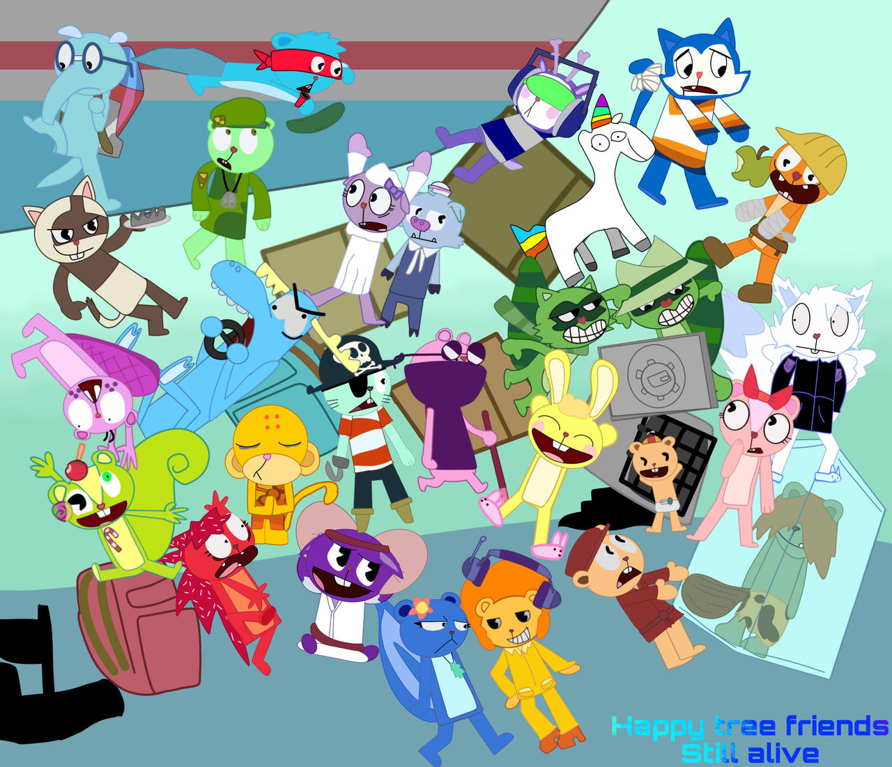 Happy tree friends: still alive by blandonproductions on DeviantArt