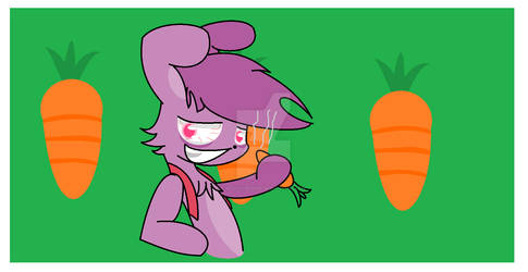 FnaF Bonnie smokes carrot!!!