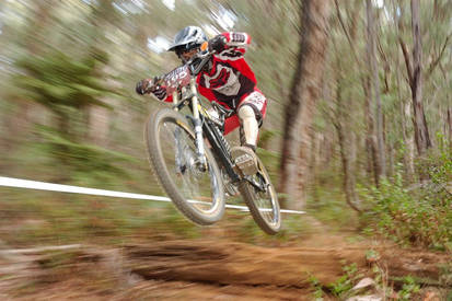 Downhill bike racer