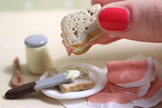 Making Sandwiches, close up