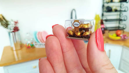 Miniature Ferrero Rocher gift box