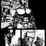 Hellboy inked page