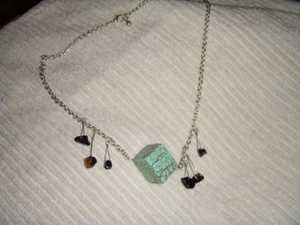 Magnesite Cube Necklace