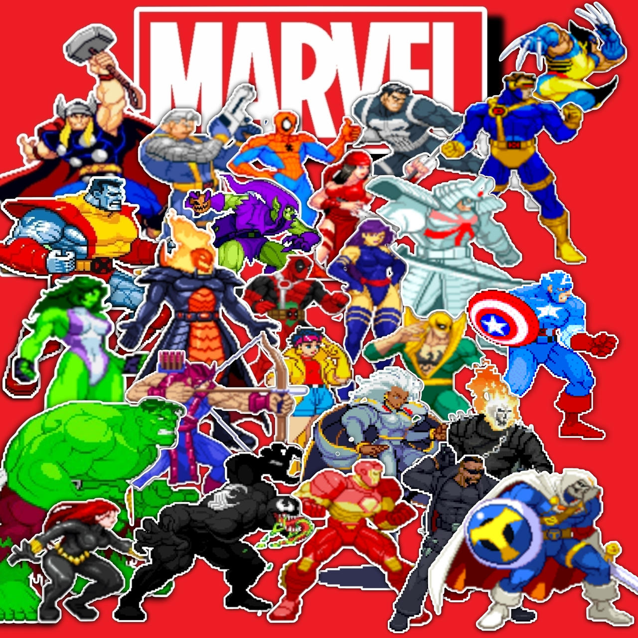 Marvel Vs. Capcom Roster Logos My custom roster for Marvel. Marvel vs Capcom 4 by MKCrossover2099 on ...