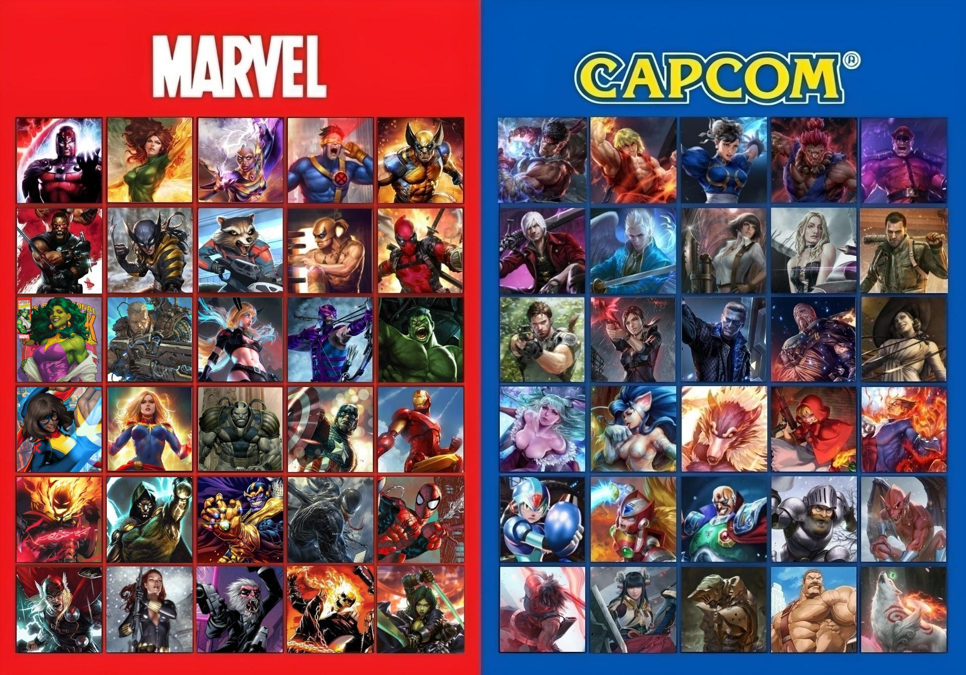 MARVEL VS CAPCOM INFINITE ROSTER REMAKE by MKCrossover2099 on DeviantArt