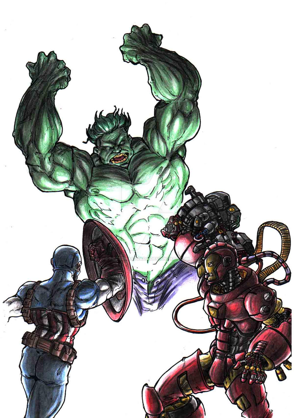 Hulk Raging Raging Hulk by HectorAstrada on DeviantArt