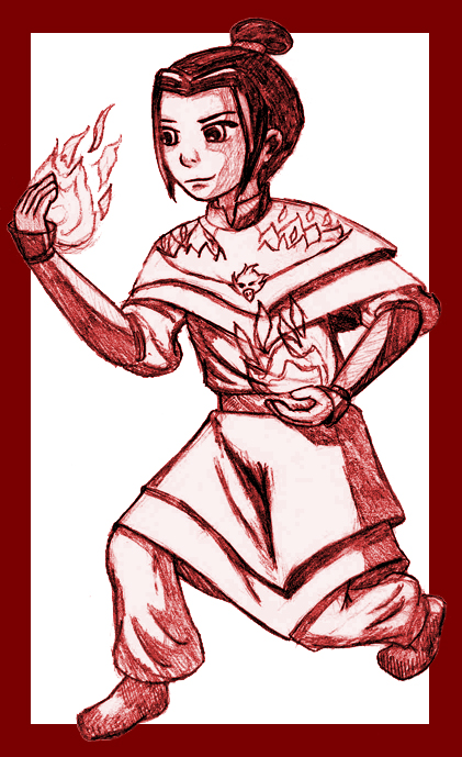 Little Azula firebending