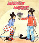 Mickey and Minnie Comic Cover by lilfirebender