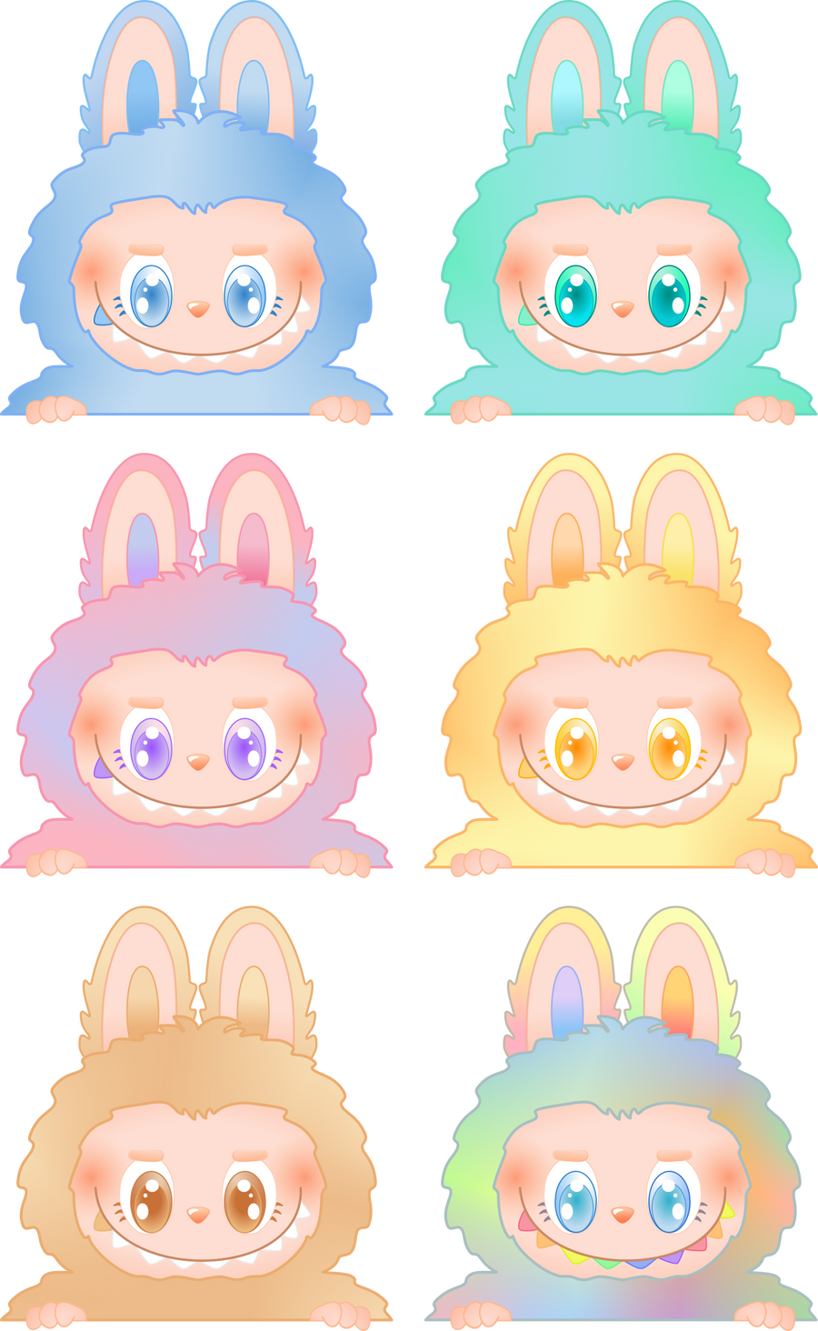 FREE Labubu printable png files for sticker making by BLU3B1RD on