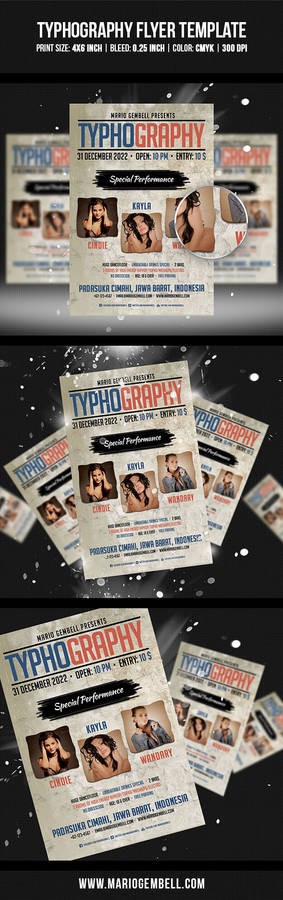 Typhography Flyer Template