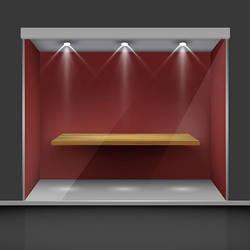 Shelf Background With Light 4