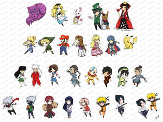 Chibis 2010- Games and Anime