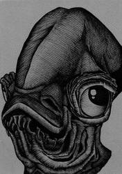 Star Wars- Admiral Ackbar BW Concept