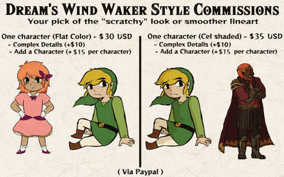 **Wind Waker Style Chibi Commissions (OPEN)**