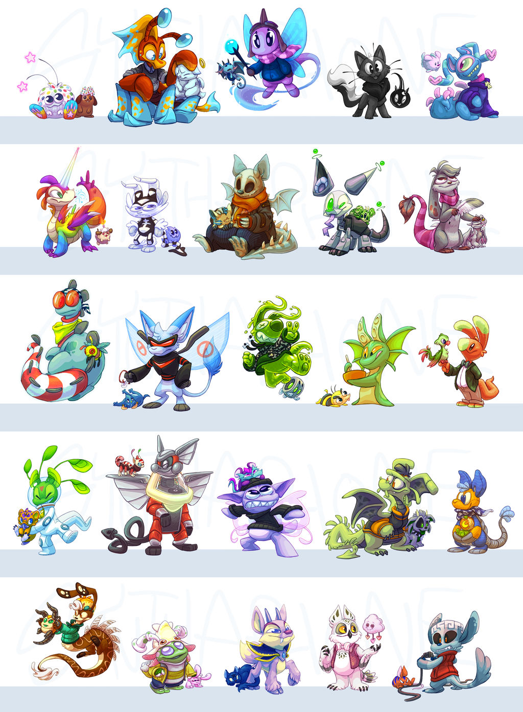 all of my neopets by Shoyrcloud on DeviantArt