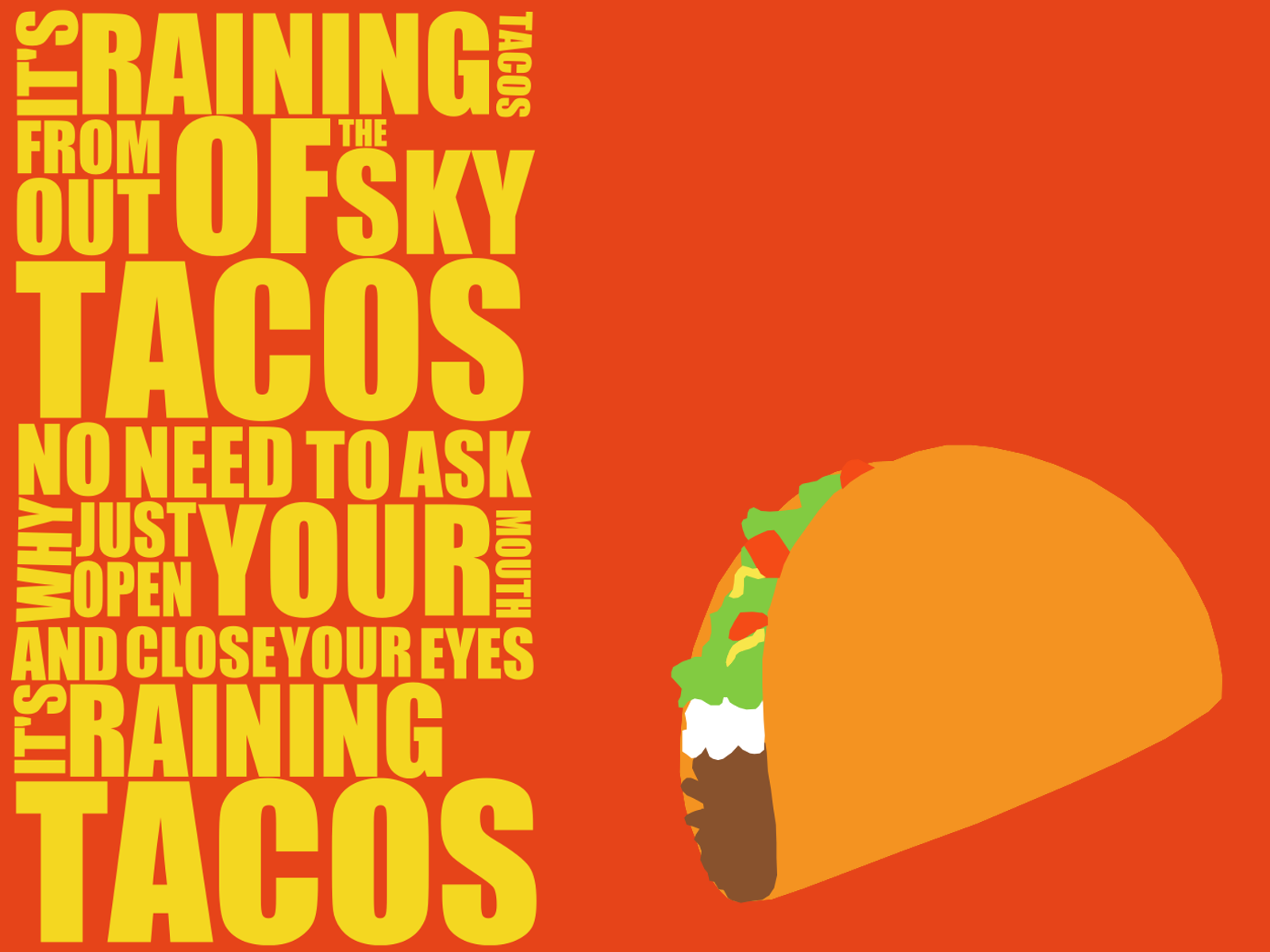 Raining Tacos Wallpaper By Maii1234 On Deviantart -