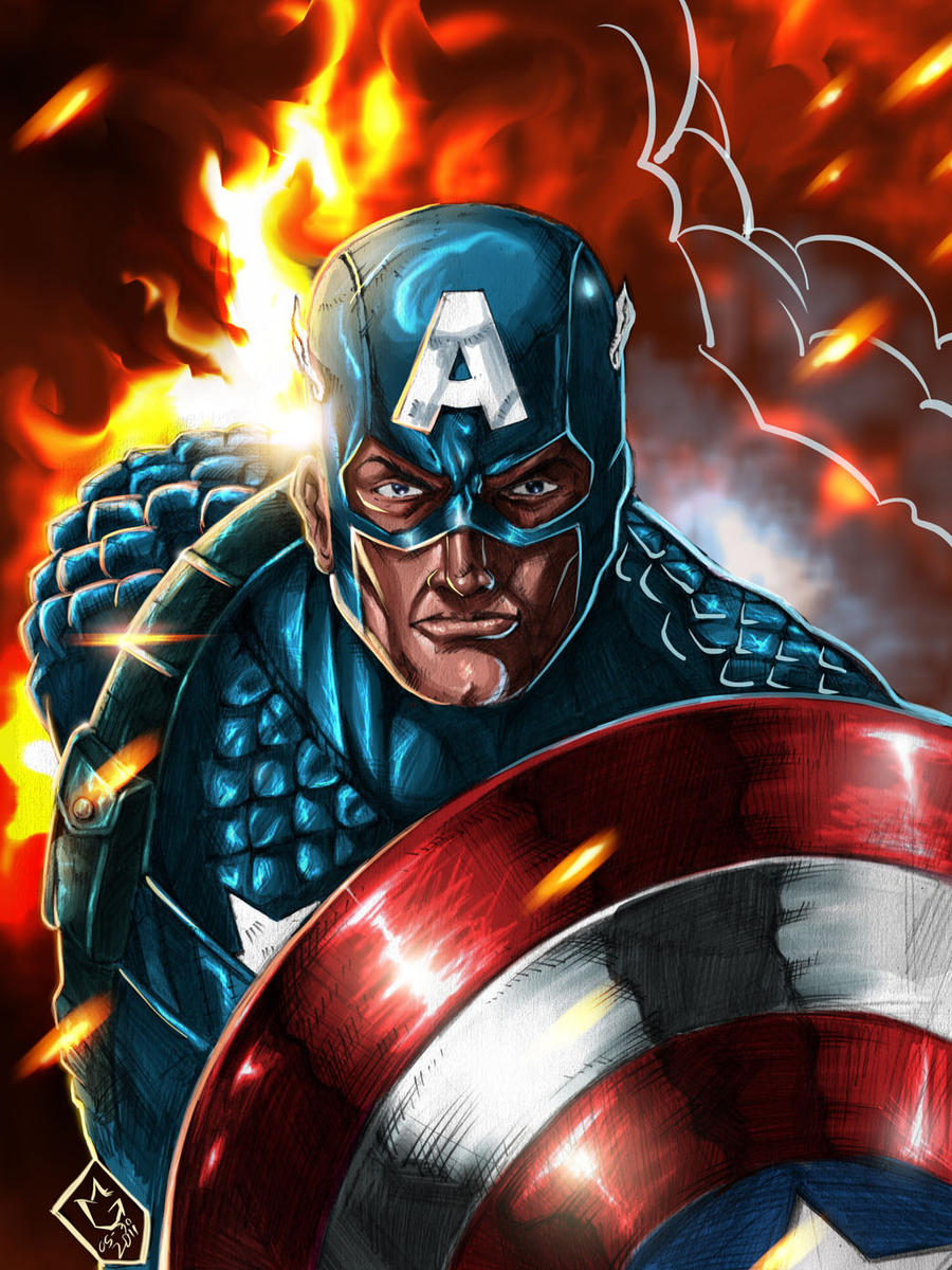 Captain America colored