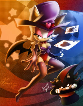 Rouge the bat and shadow