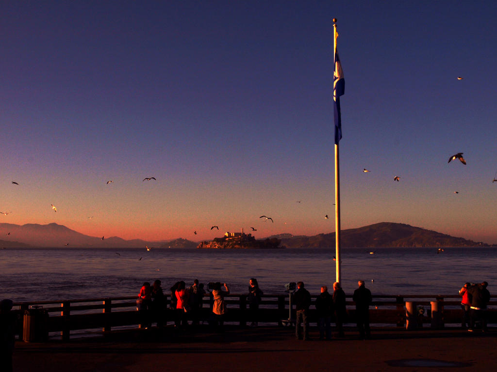 Sunset on Alcatraz