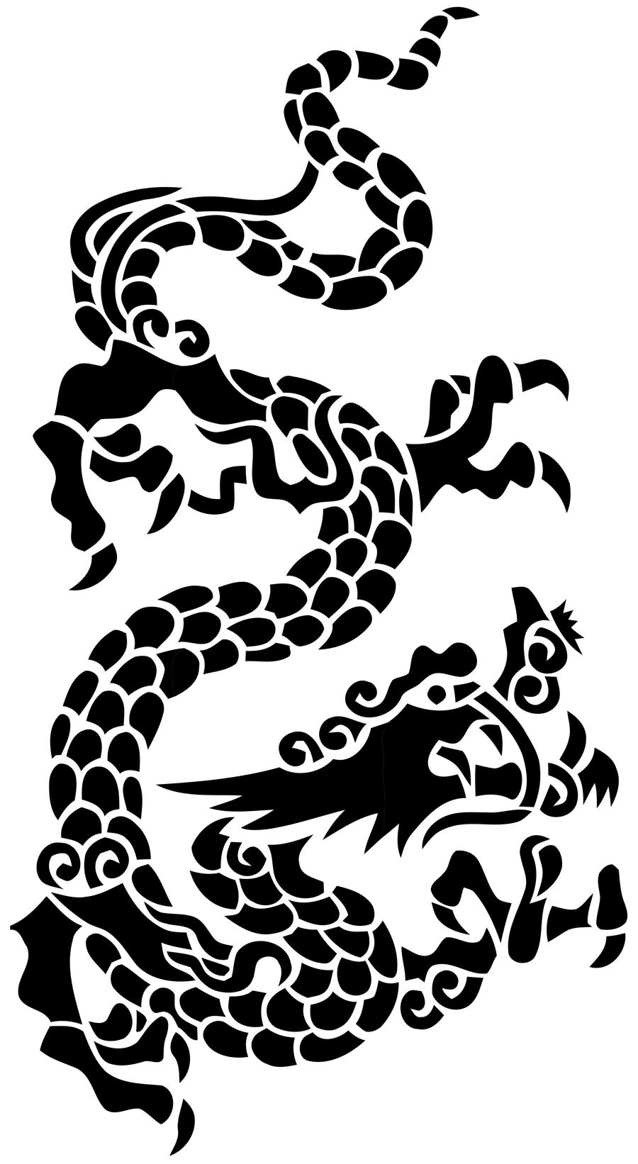 Chinese Dragon Stencil by beraka on DeviantArt chinese-dragon-stencil-by-beraka-on-deviantart