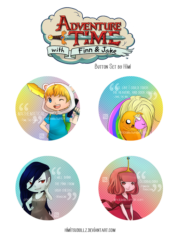 Adventure Time - Button Set