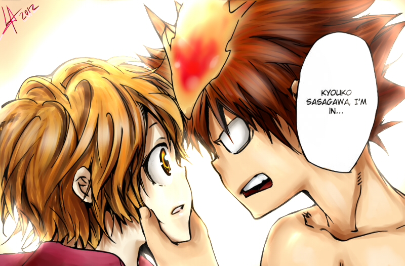 KHReborn Ch 408 Kyouko and Tsuna