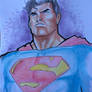 superman watercolor