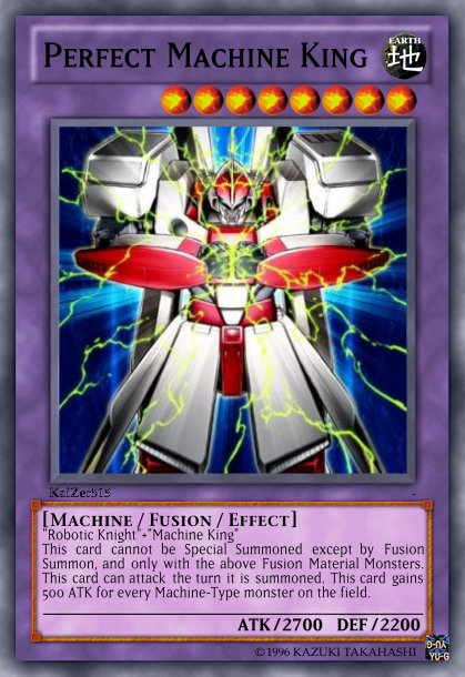 yugioh card machine king DL4-001 Unlimited Super Rare Near Mint Increase the ATK of this card by 500 points for each Machine Perfect Machine King by KaiZer515