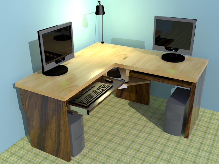 Desk For Rendering New Rendered Desk by momonty13 on DeviantArt
