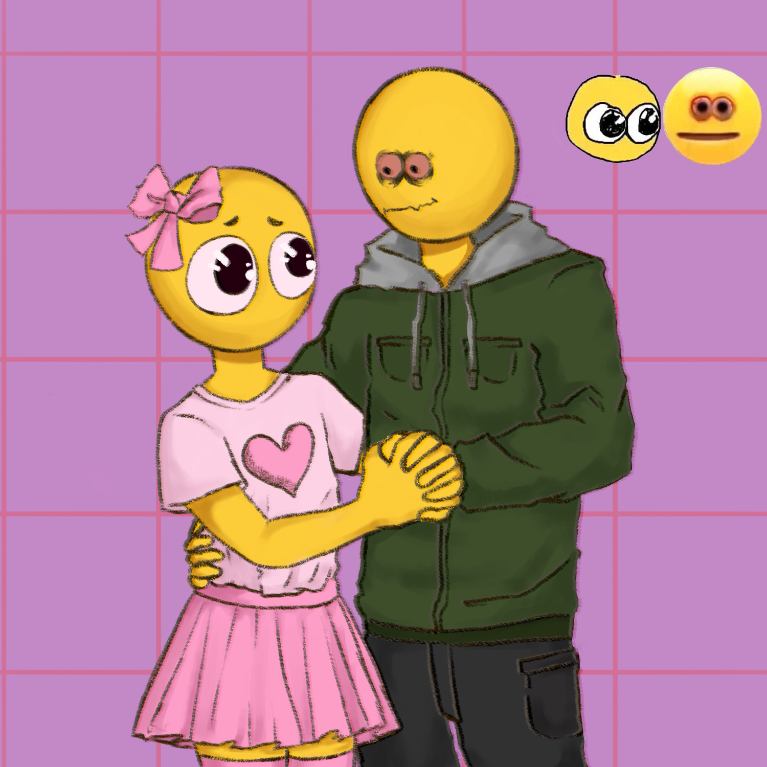 Cursed Emoji Couple by lemon3kat on DeviantArt