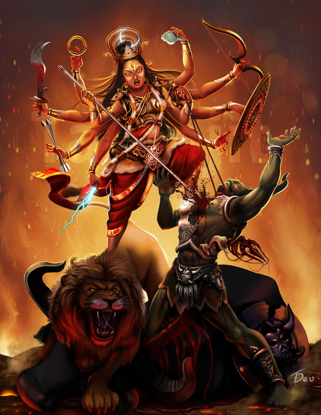 Deviantart Devi Devi Durga by Tamojitdev on DeviantArt
