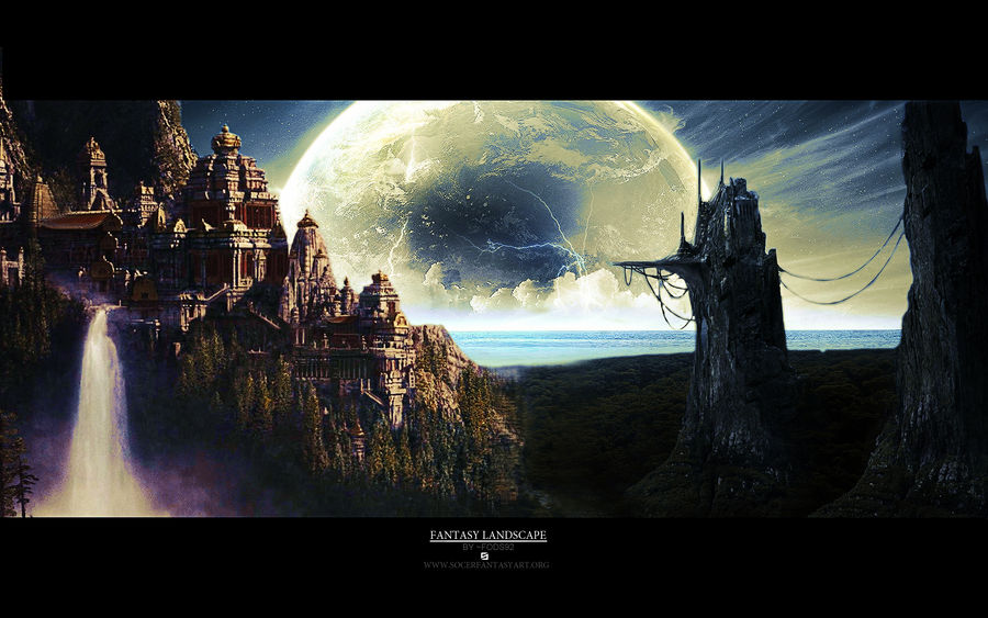 Fantasy Fallscape Fantasy Landscape by FodsSFA on DeviantArt