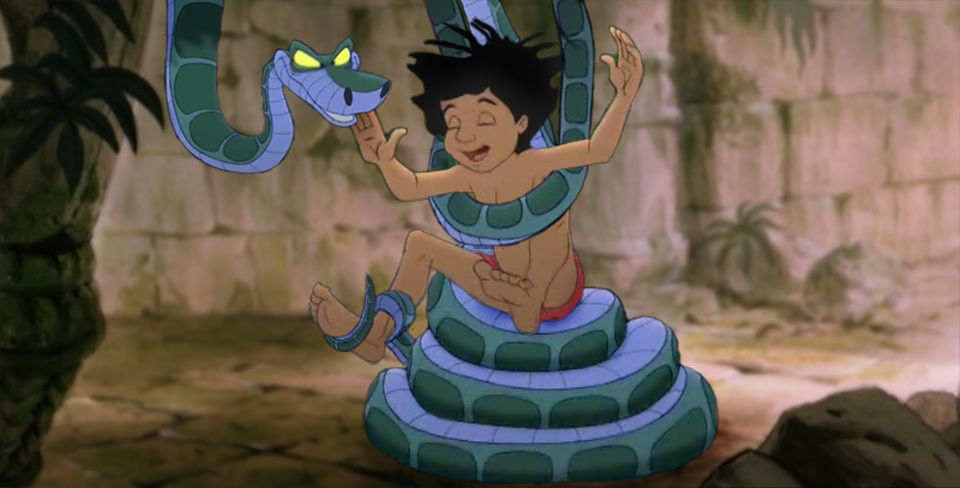 Mowgli And Kaa Tickle Time By Scarecrow1701 On DeviantArt.